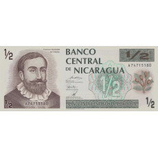 Half Cordoba Nicaragua 1992 Biljet